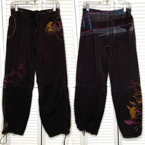 Vtg 2000s RINGSPUN Men's Brown Distressed Mudflap Graphic Printed Cargo Pants M